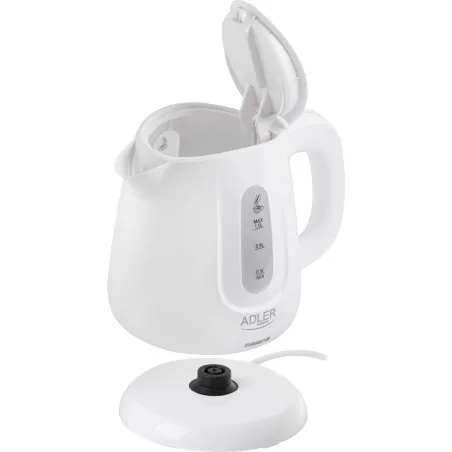 Adler Kettle | AD 1373 | Electric | 850 W | 1 L | Polypropylene | 360° rotational base | White