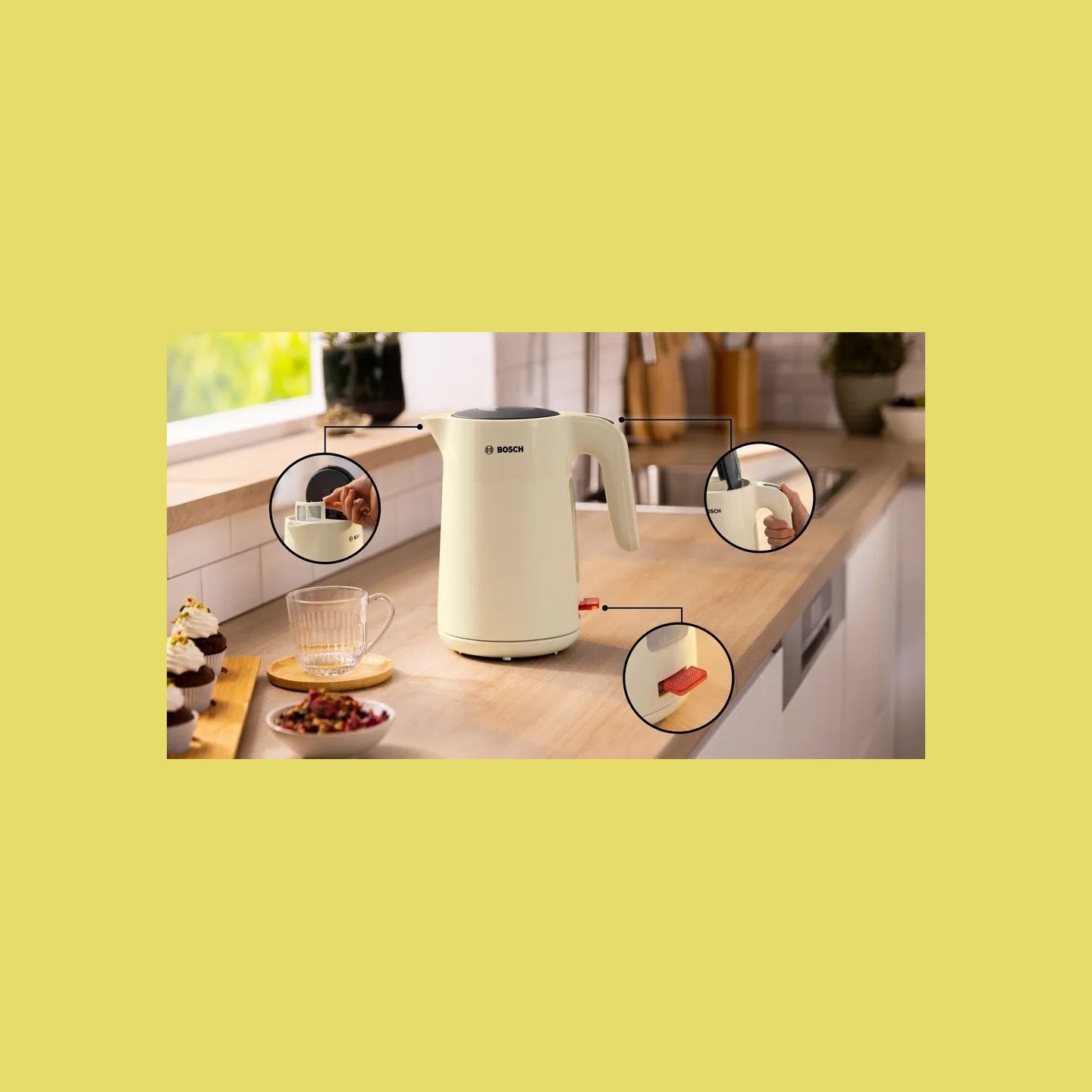 Bosch | Kettle | TWK2M167 MyMoment | Electric | 2400 W | 1.7 L | Plastic | Beige
