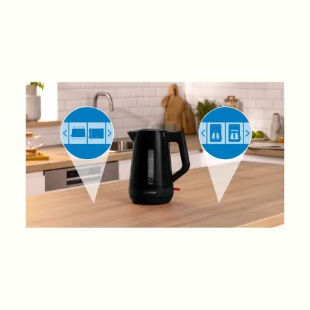 Bosch Kettle | TWK1M123 | Electric | 2400 W | 1.7 L | Plastic | 360° rotational base | Black