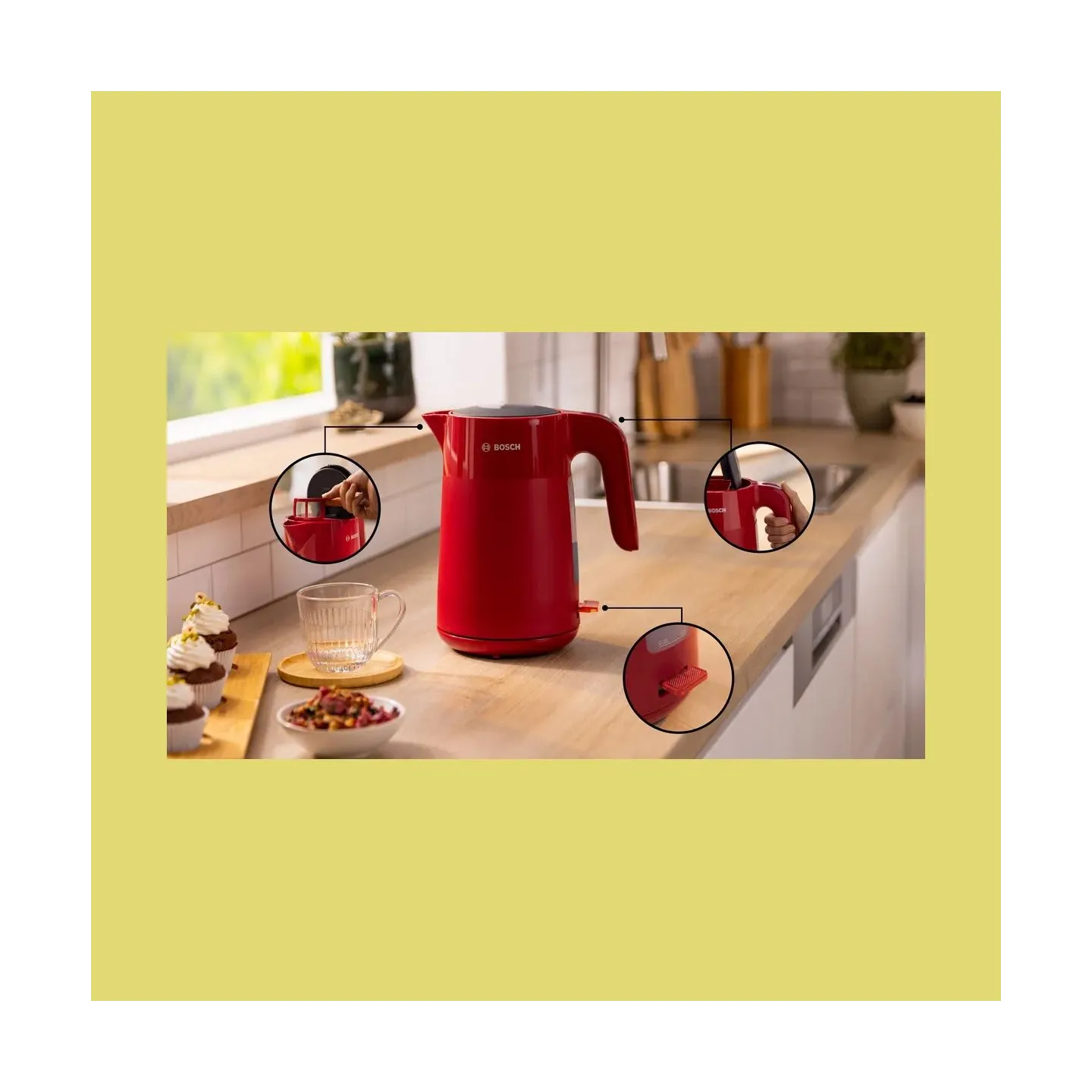 Bosch Kettle 1,7l MyMoment TWK2M164 red