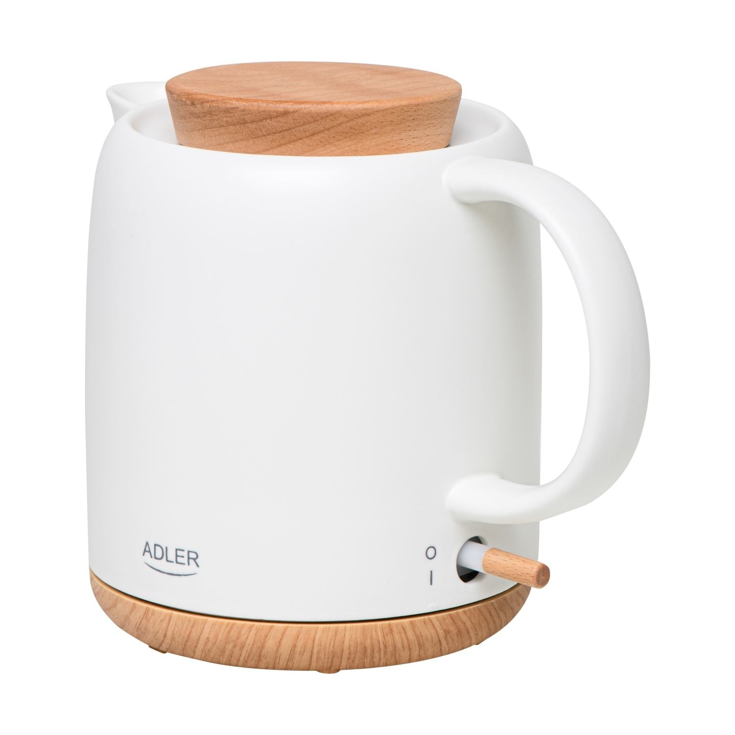 Adler Electric Kettle | AD 1304 | Electric | 1200 W | 1 L | Ceramic | 360° rotational base | White