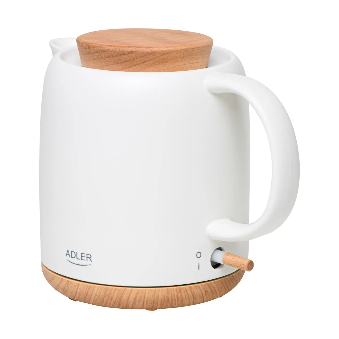 Adler Electric Kettle | AD 1304 | Electric | 1200 W | 1 L | Ceramic | 360° rotational base | White
