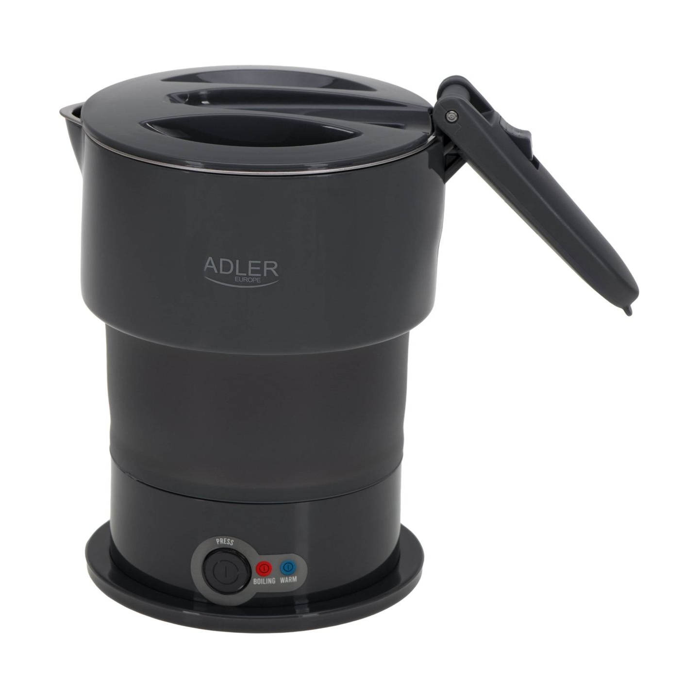 Adler Silicon Travel Kettle | AD 1377 | Travel Kettle | 600 W | 0.6 L | Silicon | Grey