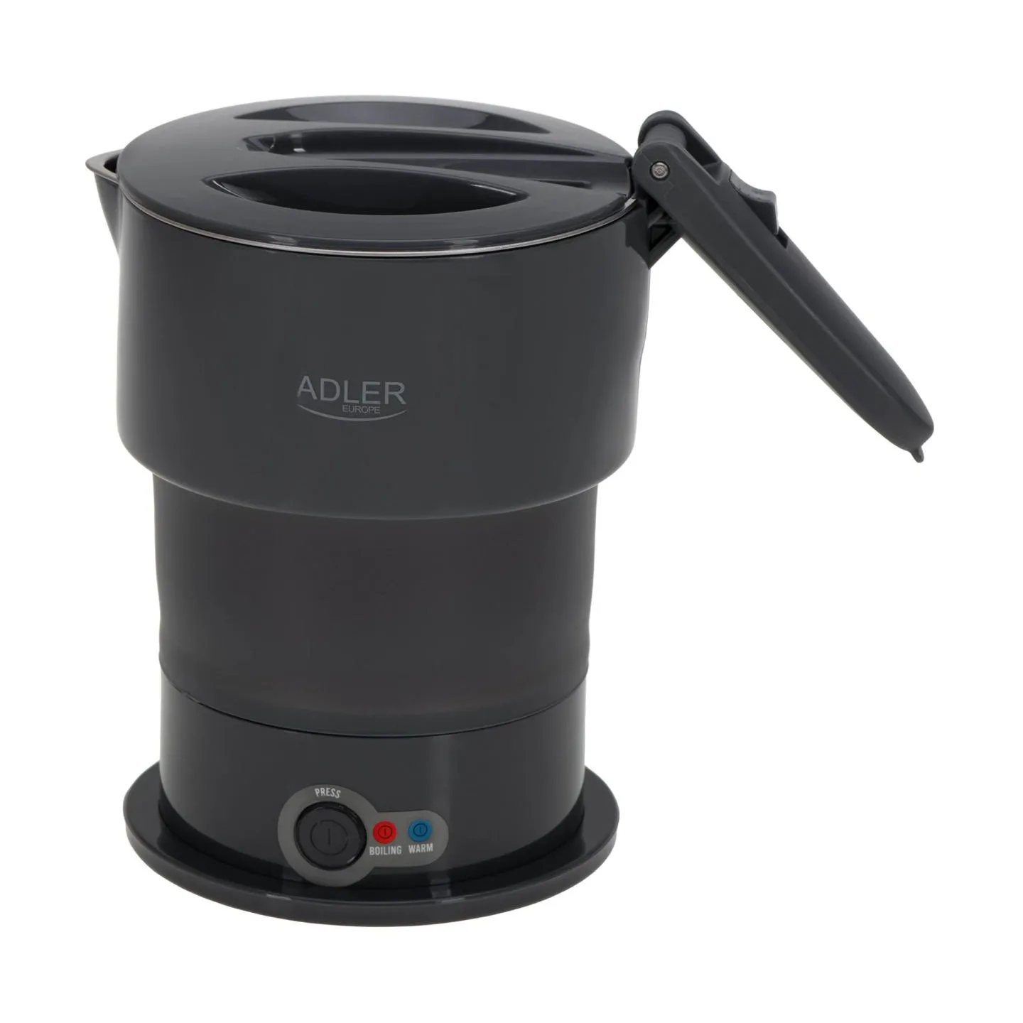 Adler Silicon Travel Kettle | AD 1377 | Travel Kettle | 600 W | 0.6 L | Silicon | Grey