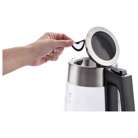 Gorenje K17OGS | Kettle | Electric | 1.7 L | 2200 W | 360° rotational base | Stainless steel/Glass | Stainless steel