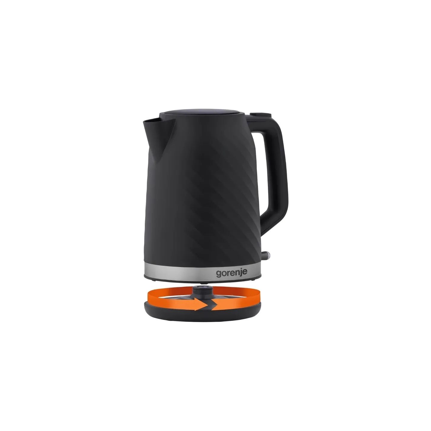 Gorenje Kettle | K17SPB | Electric | 2200 W | 1.7 L | 360° rotational base | Plastic | Black