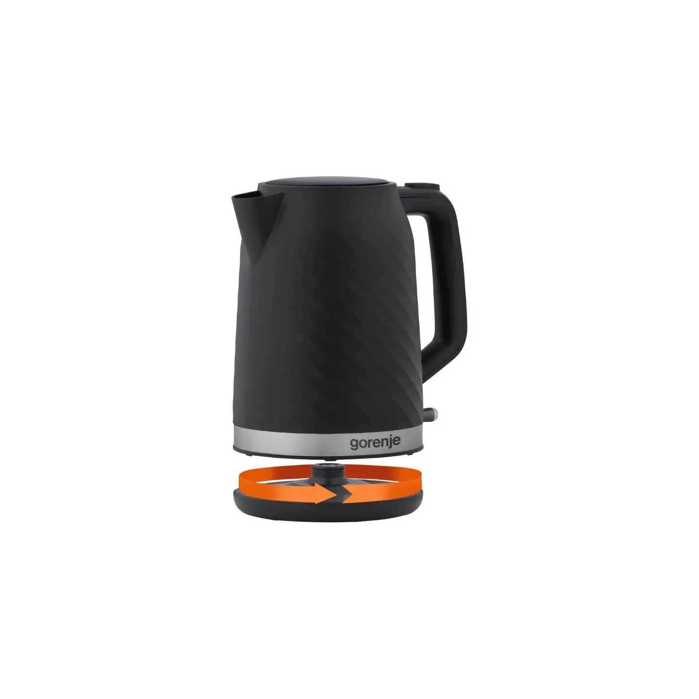 Gorenje Kettle | K17SPB | Electric | 2200 W | 1.7 L | 360° rotational base | Plastic | Black