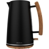 Cecotec Kettle | ThermoSense 400 | Electric | 3000 W | 1.7 L | Stainless steel/BPA | 360° rotational base | Black Woody