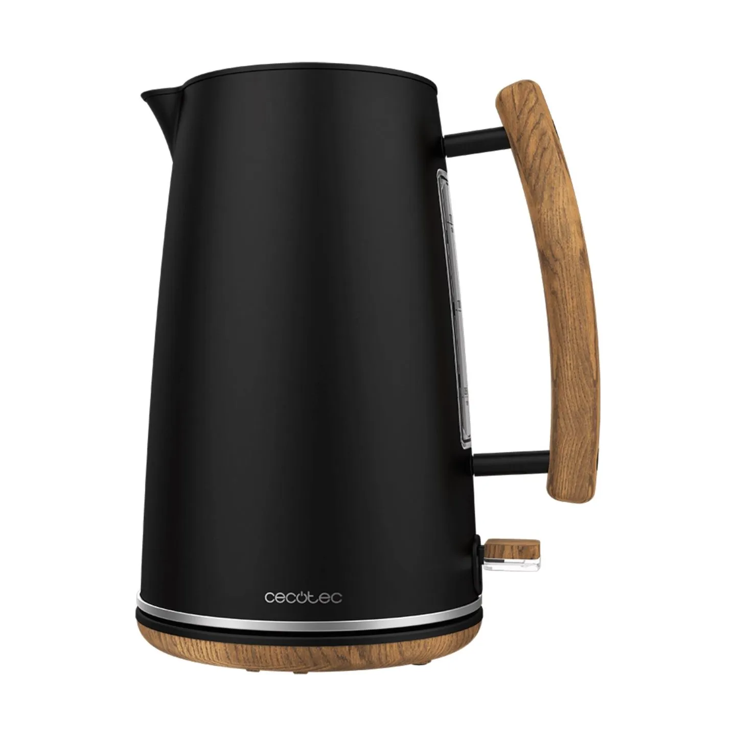 Cecotec Kettle | ThermoSense 400 | Electric | 3000 W | 1.7 L | Stainless steel/BPA | 360° rotational base | Black Woody