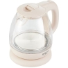 Adler | Kettle | AD 1283C | Electric | 900 W | 1 L | Glass | 360° rotational base | Cream