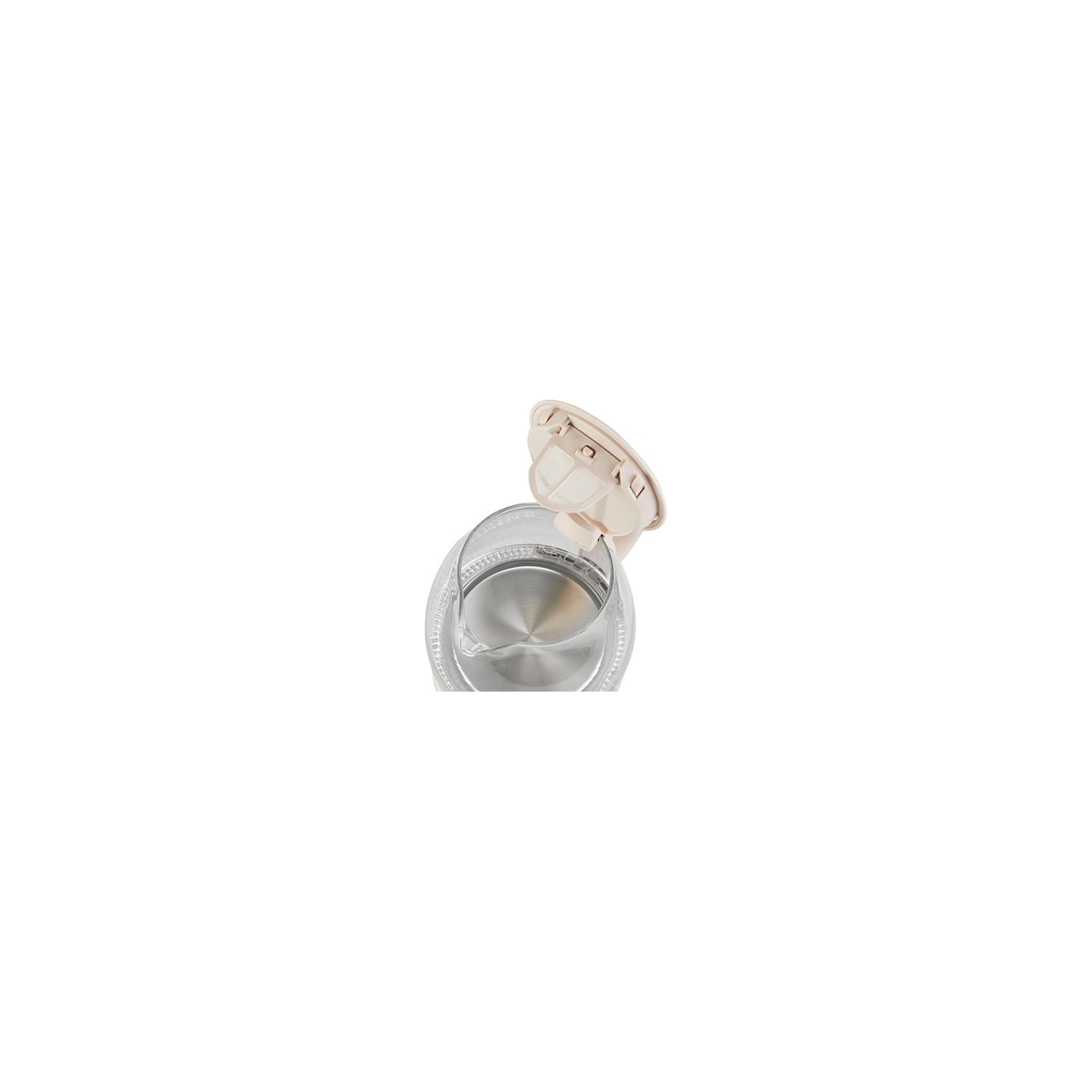 Adler | Kettle | AD 1283C | Electric | 900 W | 1 L | Glass | 360° rotational base | Cream