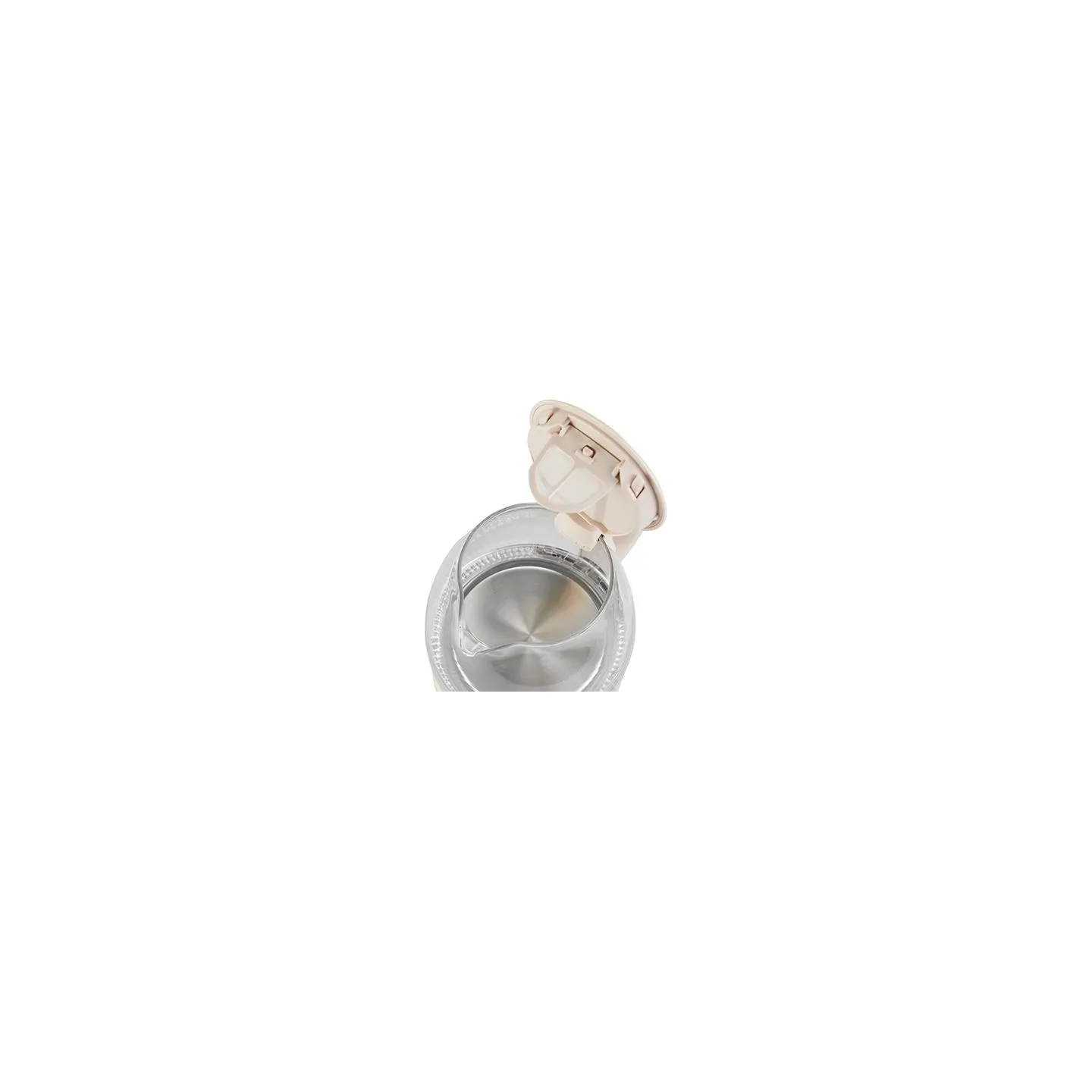 Adler | Kettle | AD 1283C | Electric | 900 W | 1 L | Glass | 360° rotational base | Cream