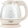 Adler | Kettle | AD 1283C | Electric | 900 W | 1 L | Glass | 360° rotational base | Cream