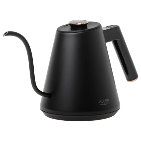 Adler Kettle | AD 1349 | Electric | 1100 W | 1 L | Stainless steel | 360° rotational base | Black/Gold