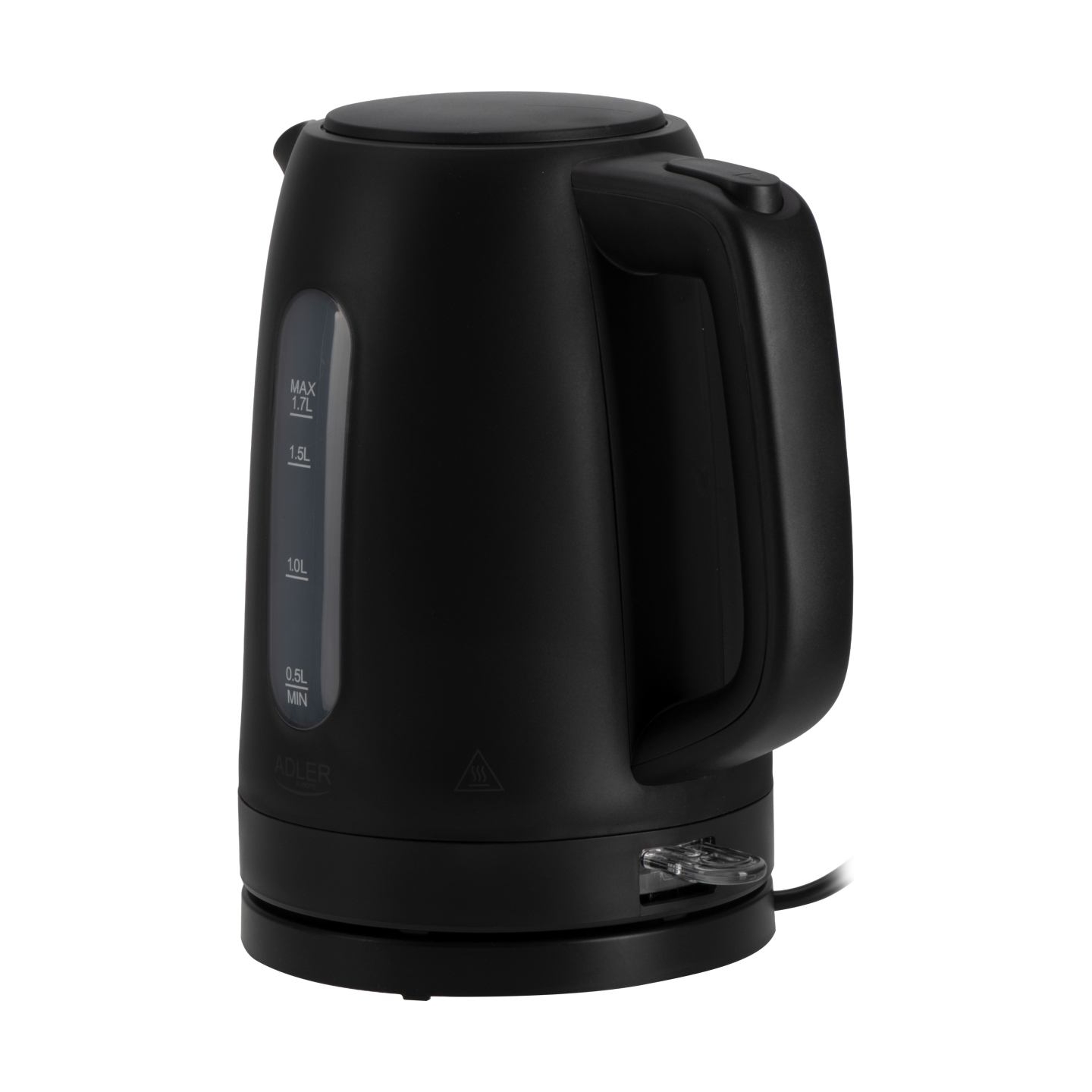 Adler Kettle | AD 1379b | Electric | 2200 W | 1.7 L | Polypropylene | 360° rotational base | Black