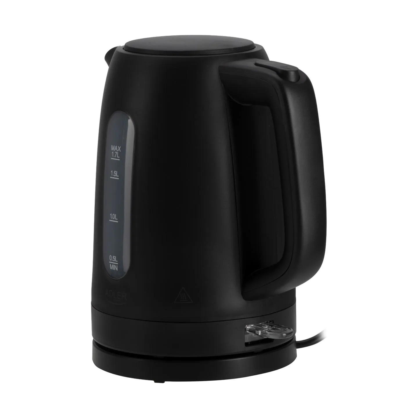 Adler Kettle | AD 1379b | Electric | 2200 W | 1.7 L | Polypropylene | 360° rotational base | Black