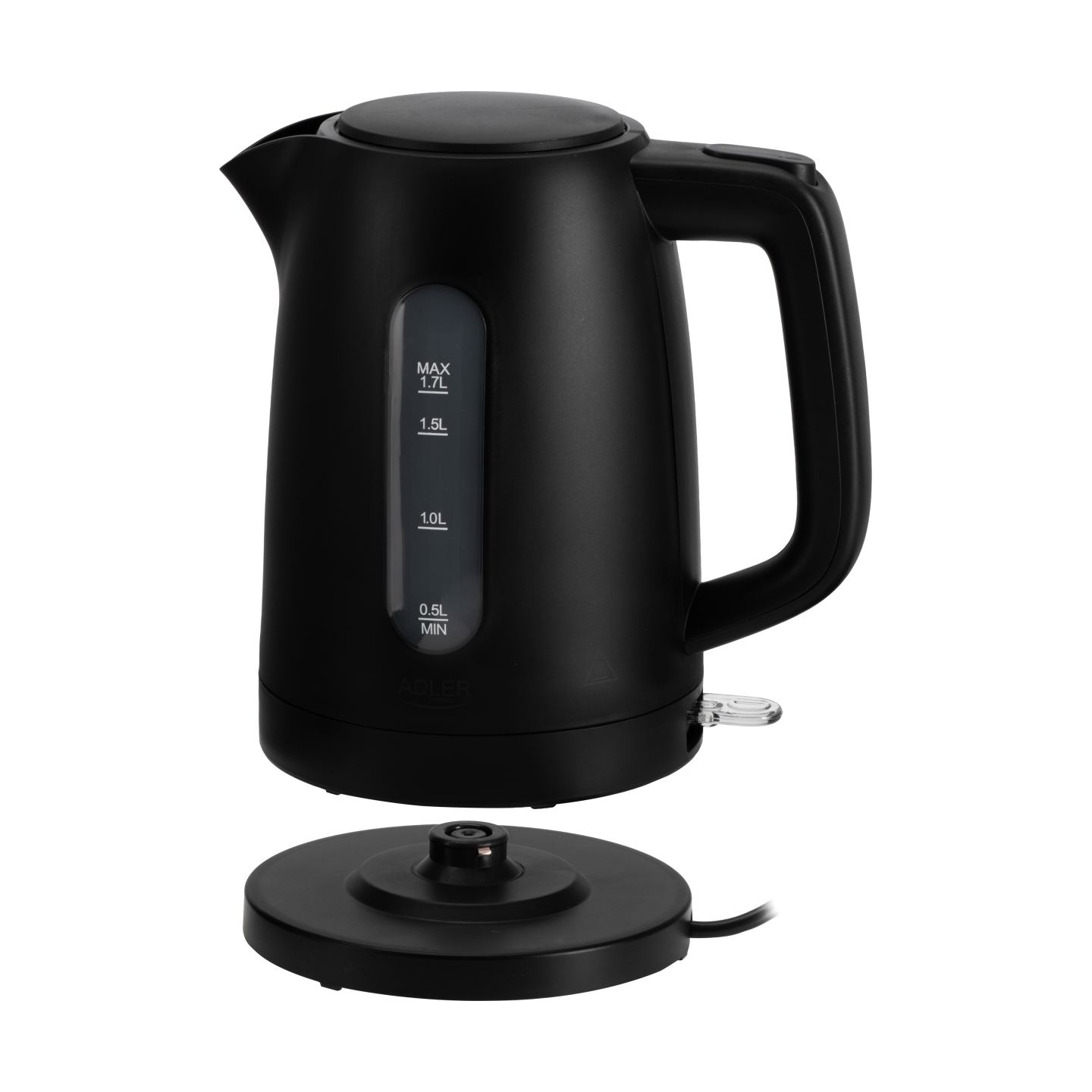 Adler Kettle | AD 1379b | Electric | 2200 W | 1.7 L | Polypropylene | 360° rotational base | Black