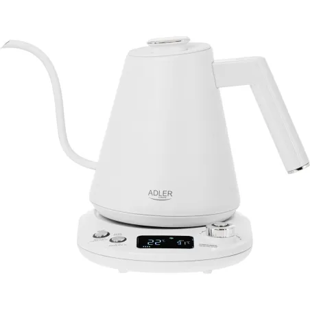 Adler | Kettle | AD 1349w | Electric | 1100 W | 1 L | Stainless Steel | 360° rotational base | White