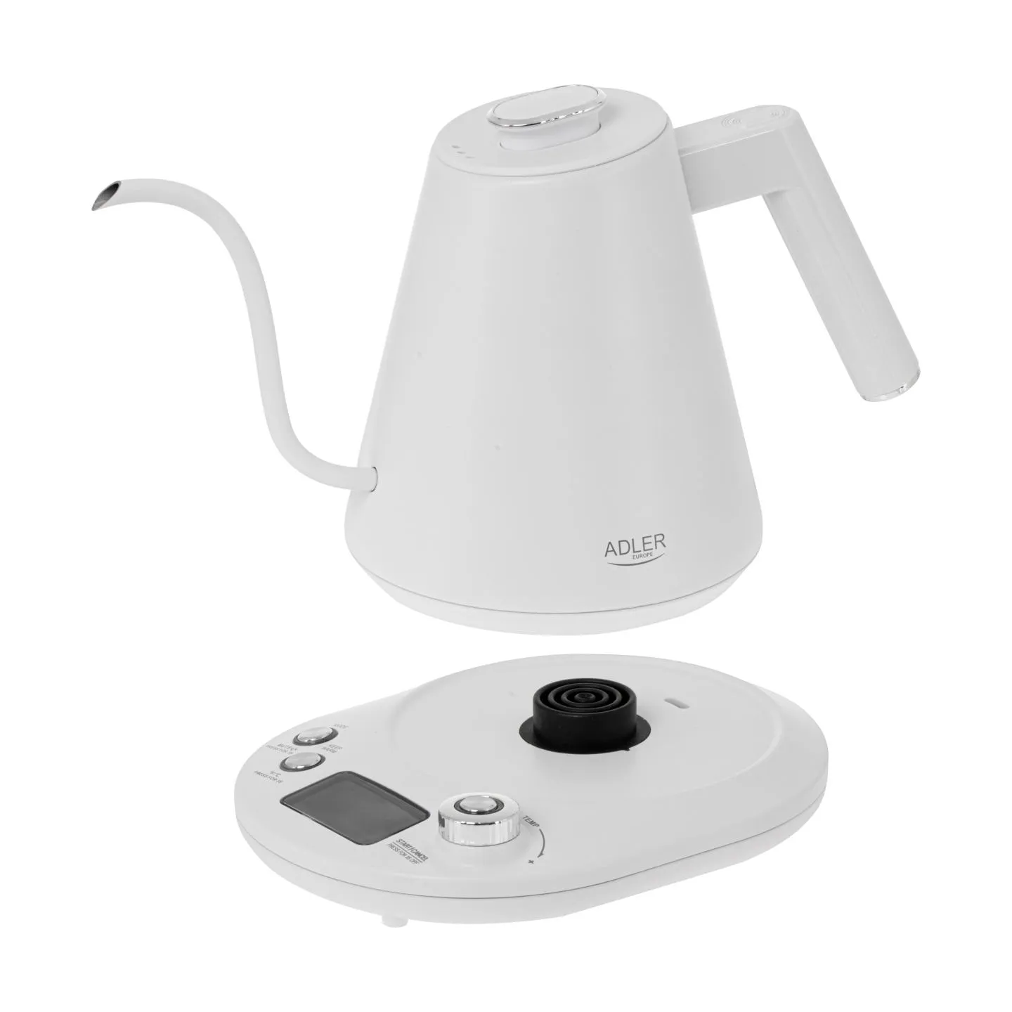 Adler | Kettle | AD 1349w | Electric | 1100 W | 1 L | Stainless Steel | 360° rotational base | White