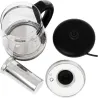 Adler Kettle | AD 1299 | Electric | 2200 W | 1.5 L | Glass | 360° rotational base | Black
