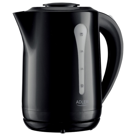 Adler Kettle | AD 1244 | Electric | 1850 W | 2.5 L | Plastic | 360° rotational base | Black