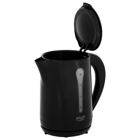 Adler Kettle | AD 1244 | Electric | 1850 W | 2.5 L | Plastic | 360° rotational base | Black