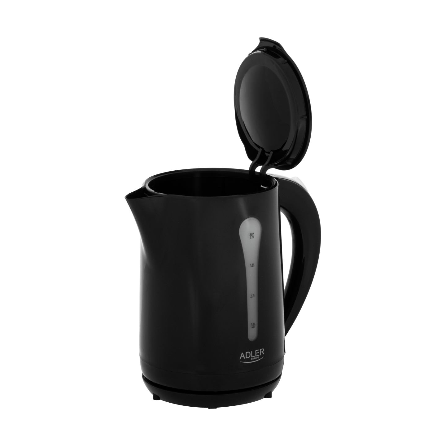 Adler Kettle | AD 1244 | Electric | 1850 W | 2.5 L | Plastic | 360° rotational base | Black