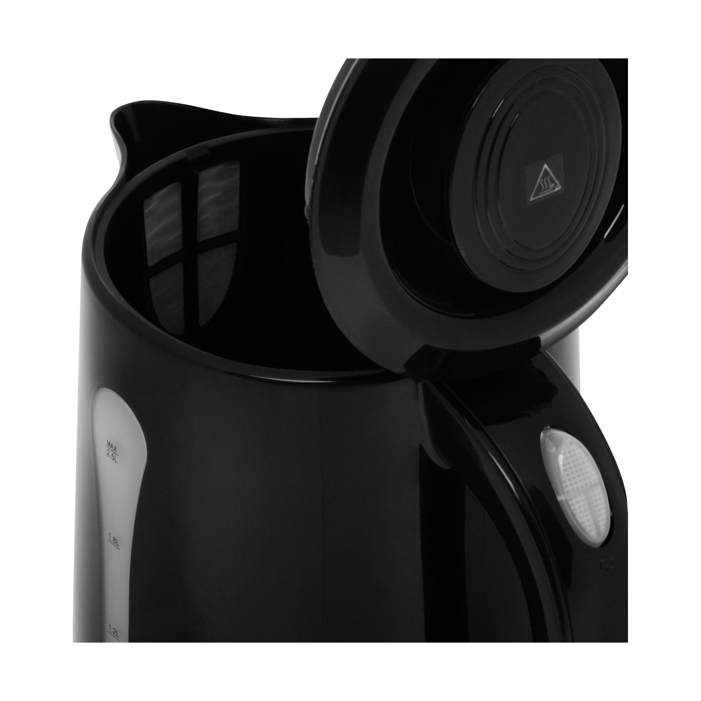 Adler Kettle | AD 1244 | Electric | 1850 W | 2.5 L | Plastic | 360° rotational base | Black