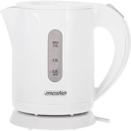 Mesko Kettle | MS 1376 | Electric | 850 W | 0.8 L | Plastic | 360° rotational base | White