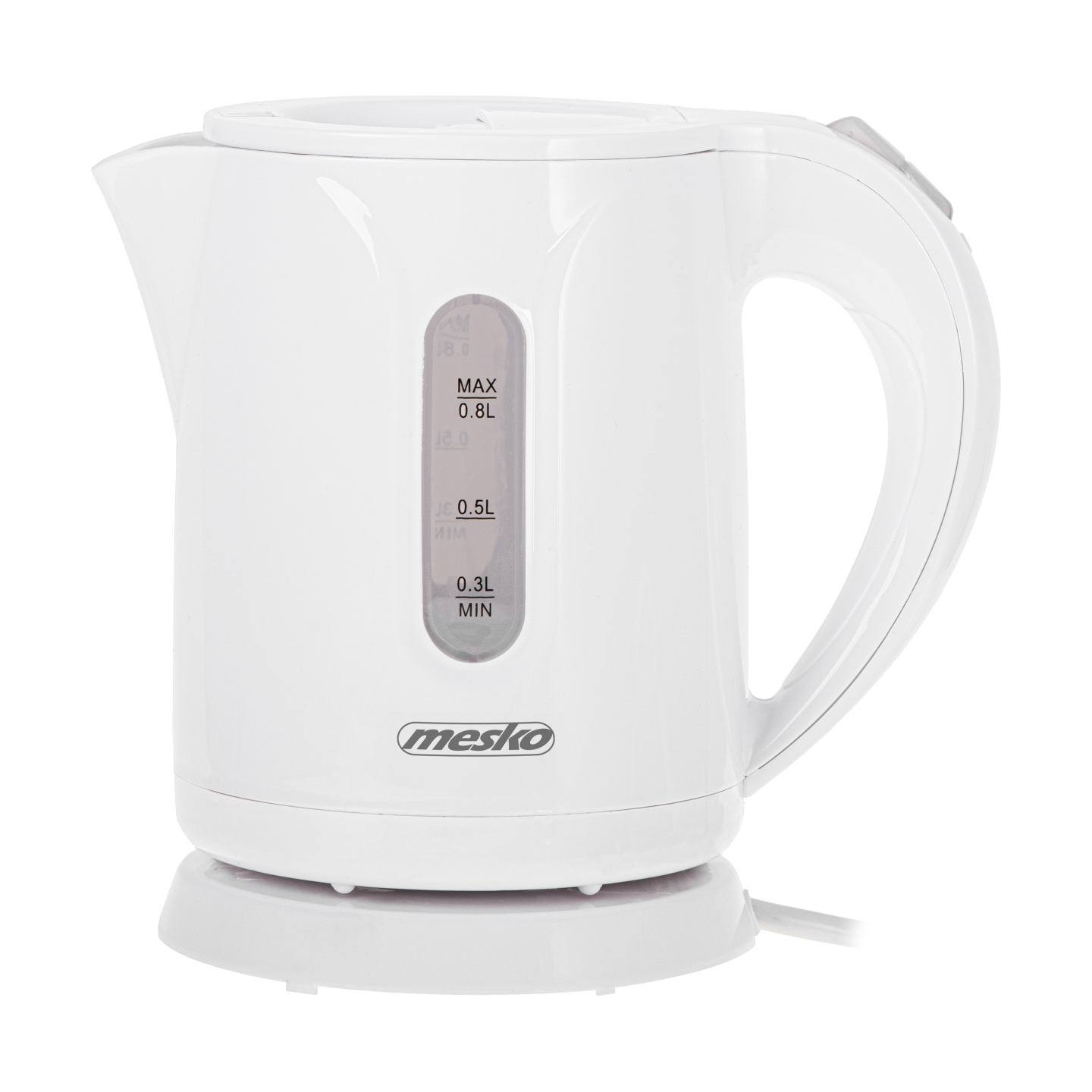 Mesko Kettle | MS 1376 | Electric | 850 W | 0.8 L | Plastic | 360° rotational base | White