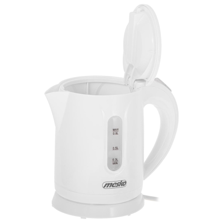 Mesko Kettle | MS 1376 | Electric | 850 W | 0.8 L | Plastic | 360° rotational base | White