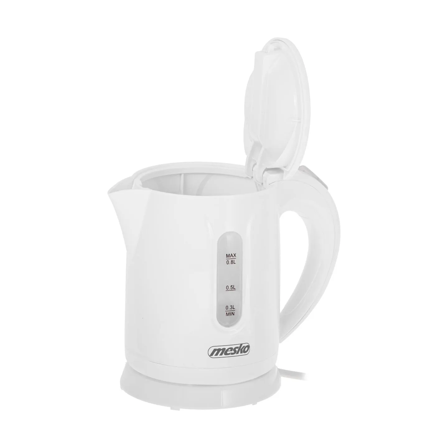 Mesko Kettle | MS 1376 | Electric | 850 W | 0.8 L | Plastic | 360° rotational base | White