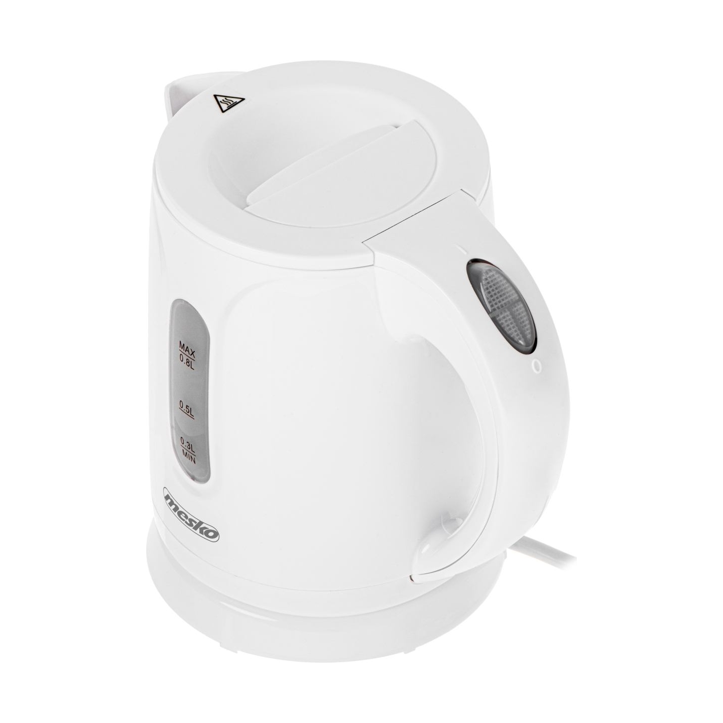 Mesko Kettle | MS 1376 | Electric | 850 W | 0.8 L | Plastic | 360° rotational base | White
