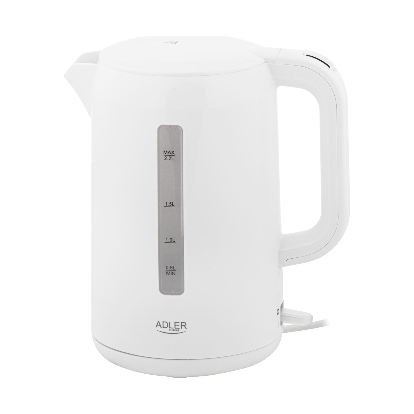 Adler Kettle | AD 1386 | Electric | 1850 W | 2.2 L | Plastic | 360° rotational base | White