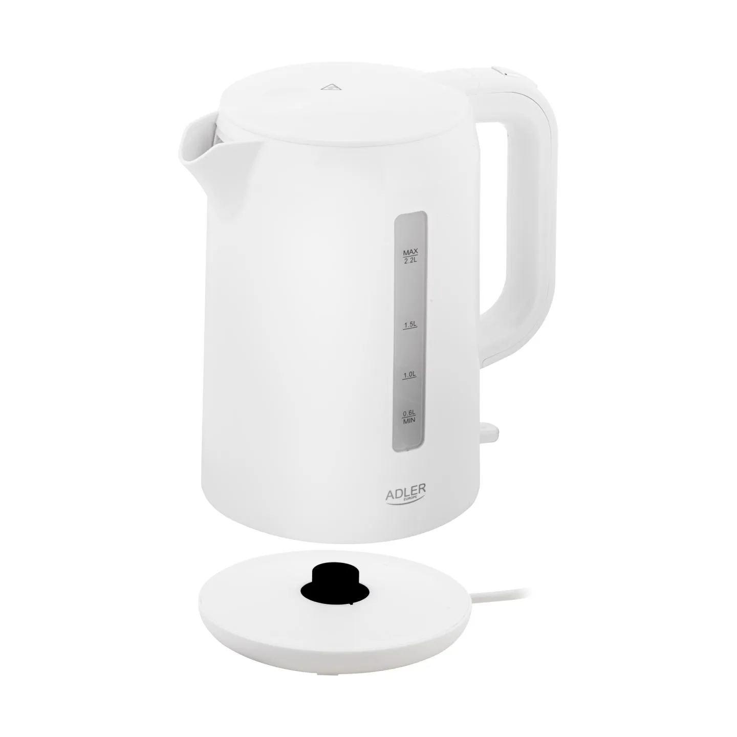 Adler Kettle | AD 1386 | Electric | 1850 W | 2.2 L | Plastic | 360° rotational base | White