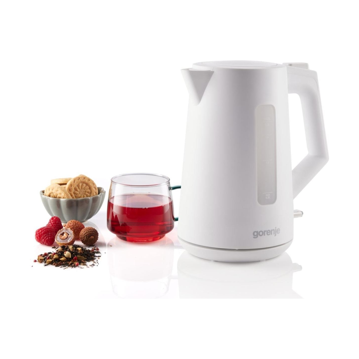 Gorenje Kettle | K17OPW | 2200 W | Electric | 1.7 L | 360° rotational base | Plastic | White