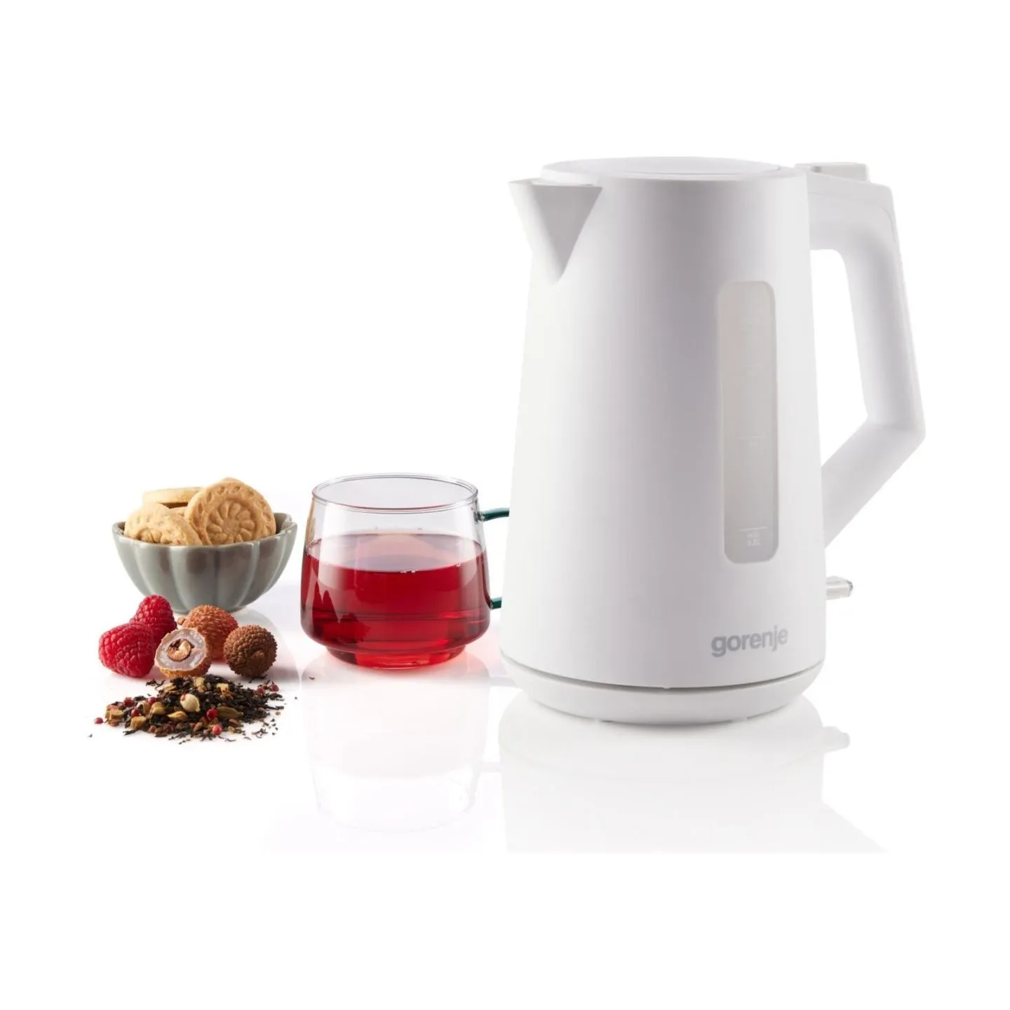 Gorenje Kettle | K17OPW | 2200 W | Electric | 1.7 L | 360° rotational base | Plastic | White