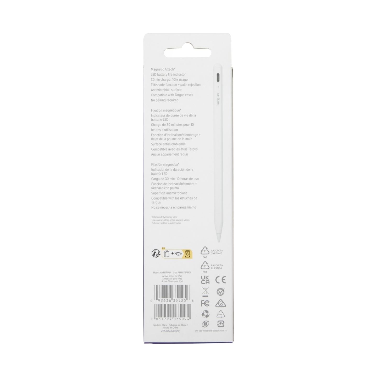Targus IOS ACTIVE STYLUS ANTIMICROBIAL COATING