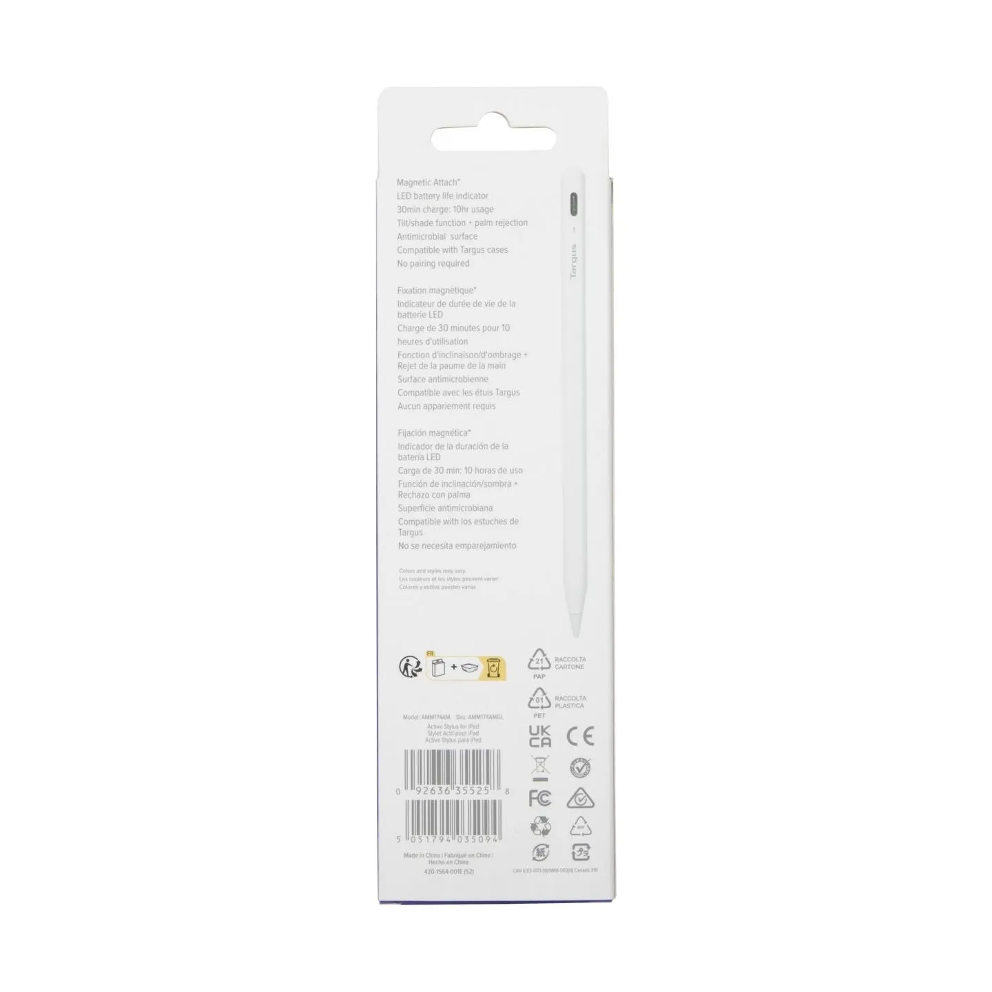 Targus IOS ACTIVE STYLUS ANTIMICROBIAL COATING
