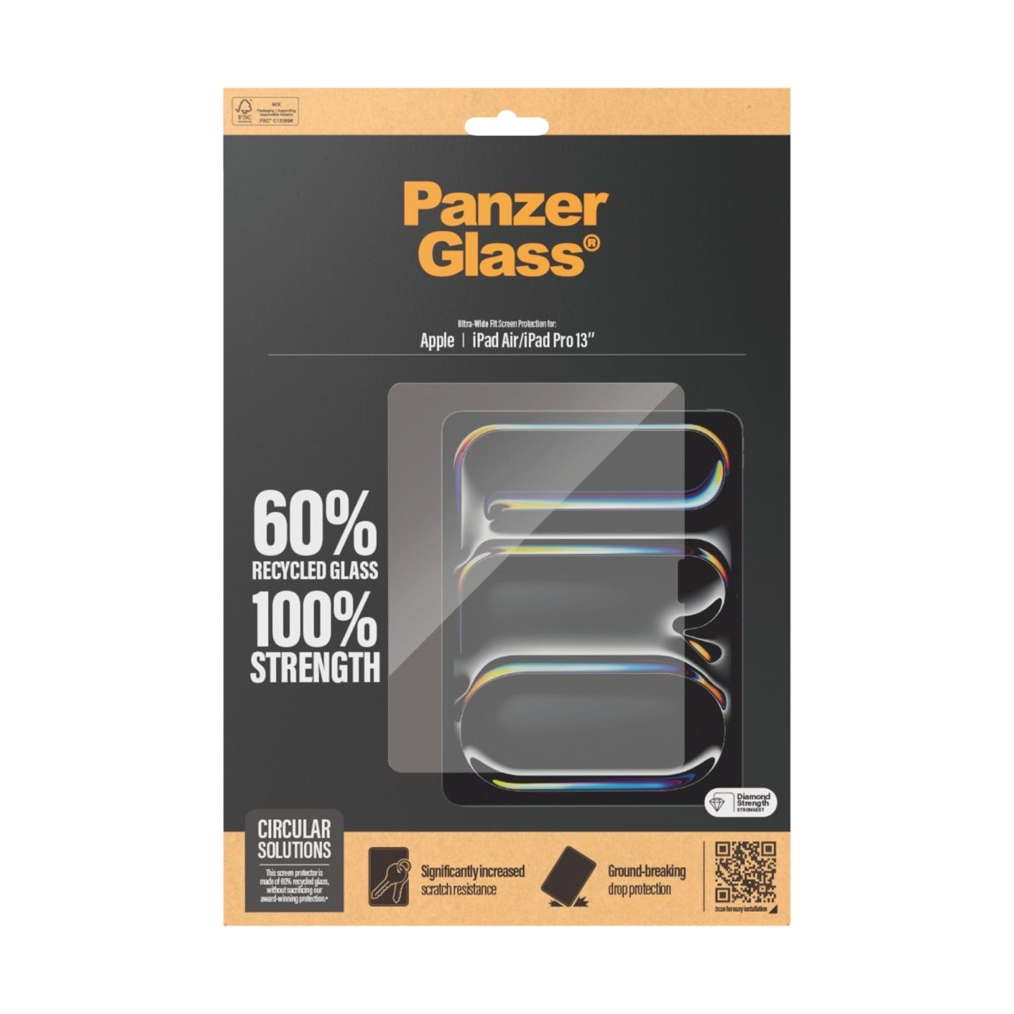 Panzerglass Ultra-Wide Fit | 2835 | 13 " | Screen protector | For Apple iPad Air 13'' (2024)/Apple iPad Pro 13'' (2024) | Transp