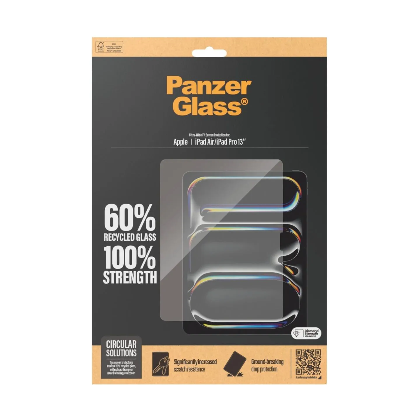 Panzerglass Ultra-Wide Fit | 2835 | 13 " | Screen protector | For Apple iPad Air 13'' (2024)/Apple iPad Pro 13'' (2024) | Transp