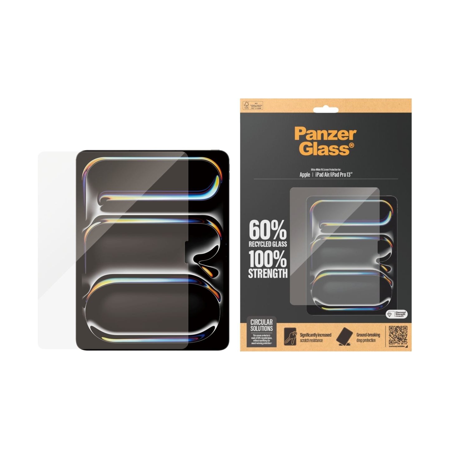 Panzerglass Ultra-Wide Fit | 2835 | 13 " | Screen protector | For Apple iPad Air 13'' (2024)/Apple iPad Pro 13'' (2024) | Transp
