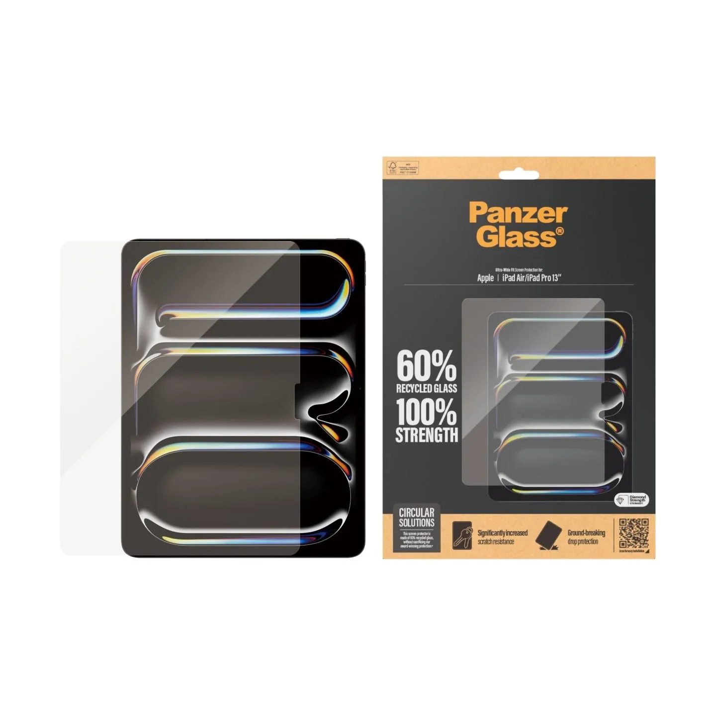Panzerglass Ultra-Wide Fit | 2835 | 13 " | Screen protector | For Apple iPad Air 13'' (2024)/Apple iPad Pro 13'' (2024) | Transp