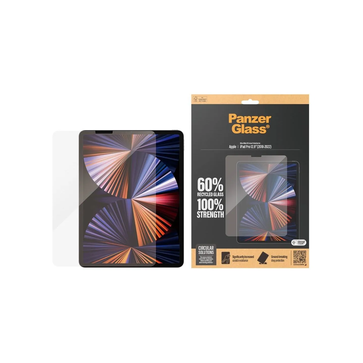 Panzerglass Ultra-Wide Fit | 2845 | 12.9 " | Screen protector | Transparent