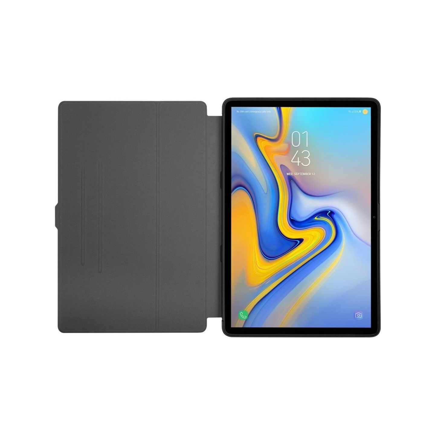 Targus CLICK-IN -SUOJAKOTELO SAMSUNG TAB S7+ & S7 FE 12.4", BLACK