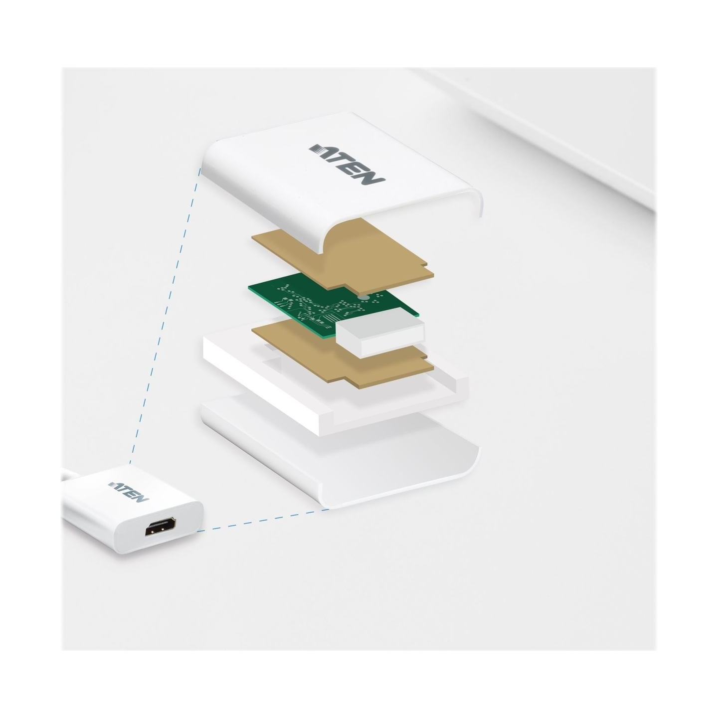 Aten | VC985 DisplayPort to HDMI Adapter | DisplayPort to HDMI