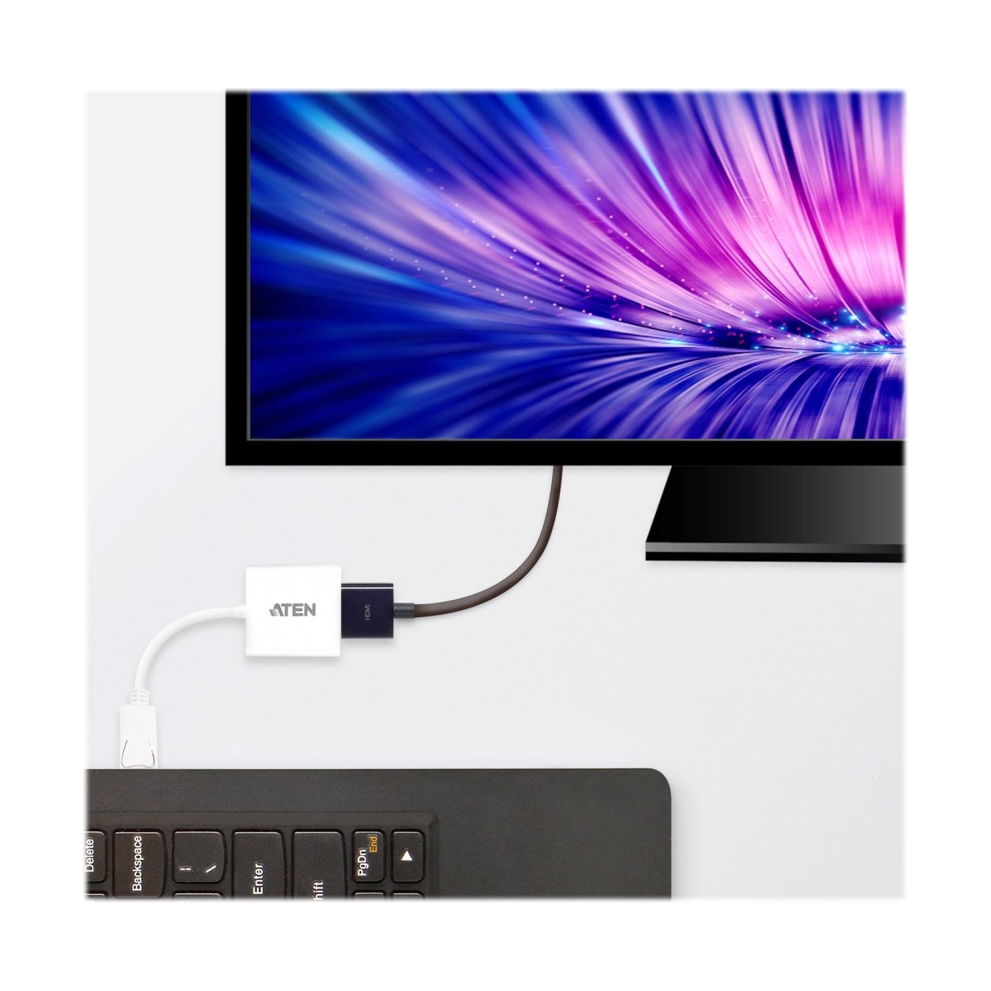 Aten | VC985 DisplayPort to HDMI Adapter | DisplayPort to HDMI