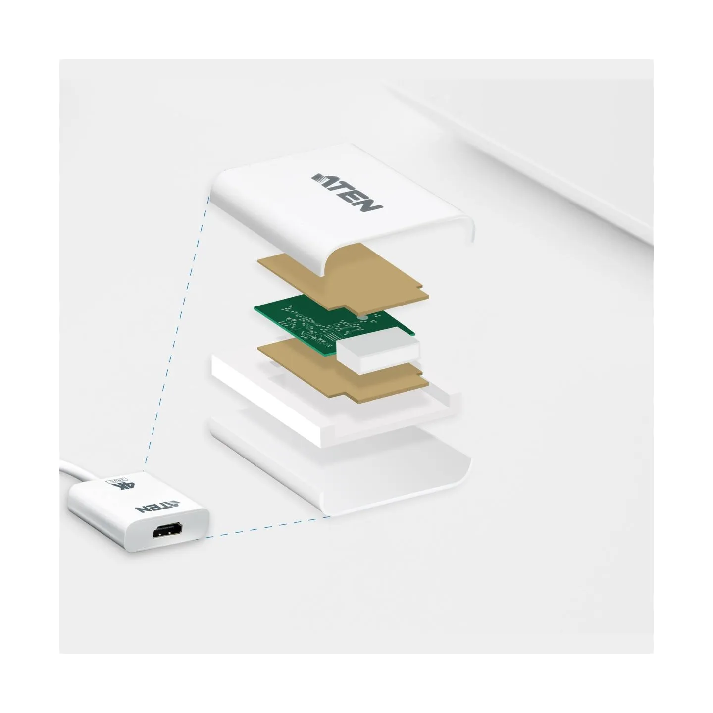 Aten | True 4K DisplayPort to HDMI 2.0 Active Adapter | VC986B | DP to HDMI