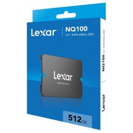 Lexar SSD | NQ100 | 512 GB | SSD form factor 2.5" | Solid-state drive interface SATA III | Read speed 550 MB/s