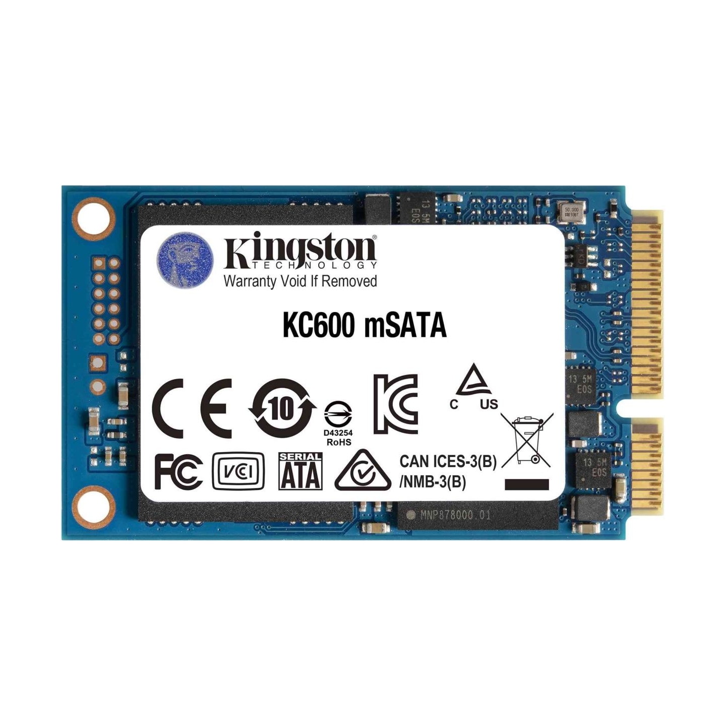 Kingston | KC600 | 1000 GB | Solid-state drive interface mSATA | Read speed 550 MB/s | Write speed 520 MB/s
